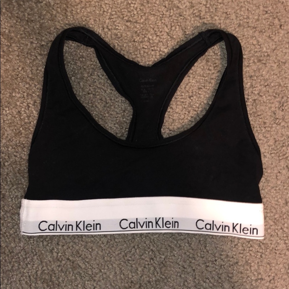 Black Calvin Klein Bra